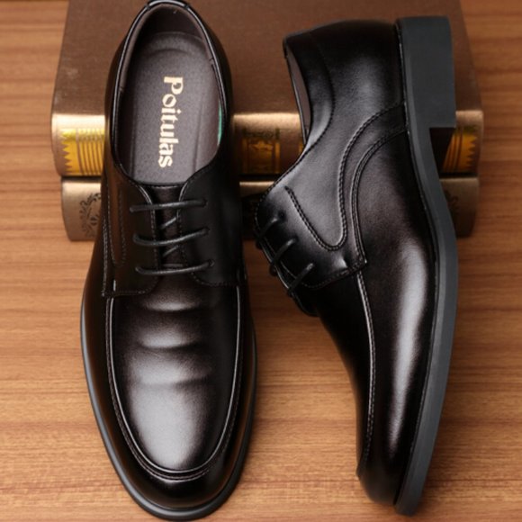 Business casual leather shoes